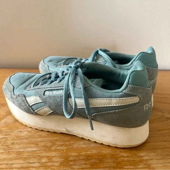 {Reebok} Classics Slate Aqua Harman Ripple Sneakers - Picture 3 of 6